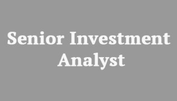 Senior Investment Analyst
