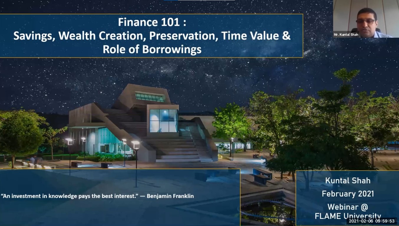 Savings, Wealth Creation, Preservation, Time Value and Role of Borrowings